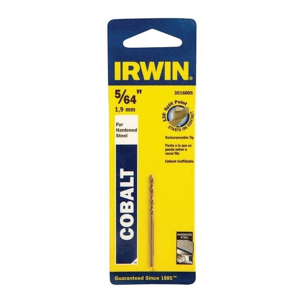 Irwin 5/64 in. X 2 in. L Cobalt Alloy Steel Drill Bit 1 pc 3016005